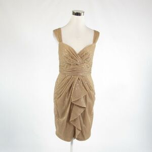 David Meister beige empire waist dress 6